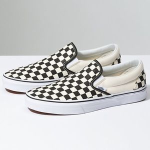 VANS Checkerboard Slip-On Shoes Men 8.5 Women 11